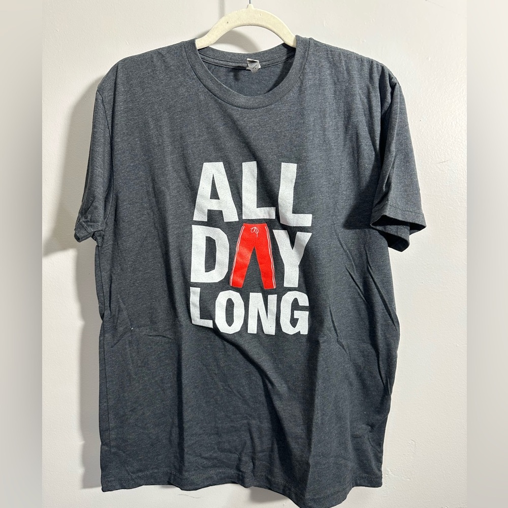Andy Steinberg Comedian Men's L "All Day Long" Gray T-shirt | SKU 0974